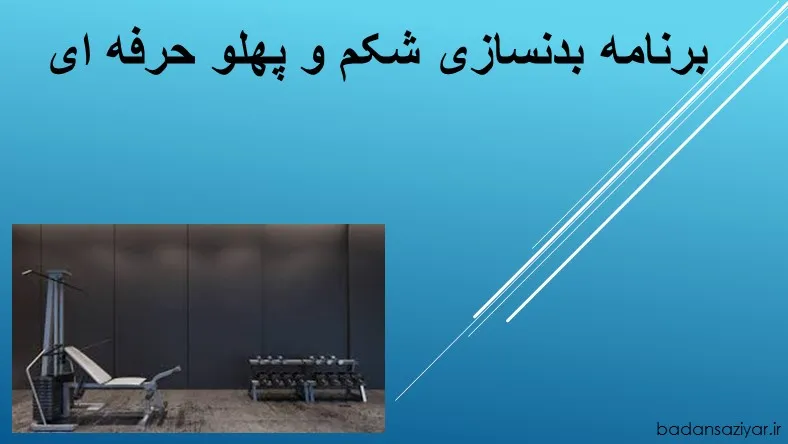 برنامه بدنسازی شکم و پهلو حرفه ای